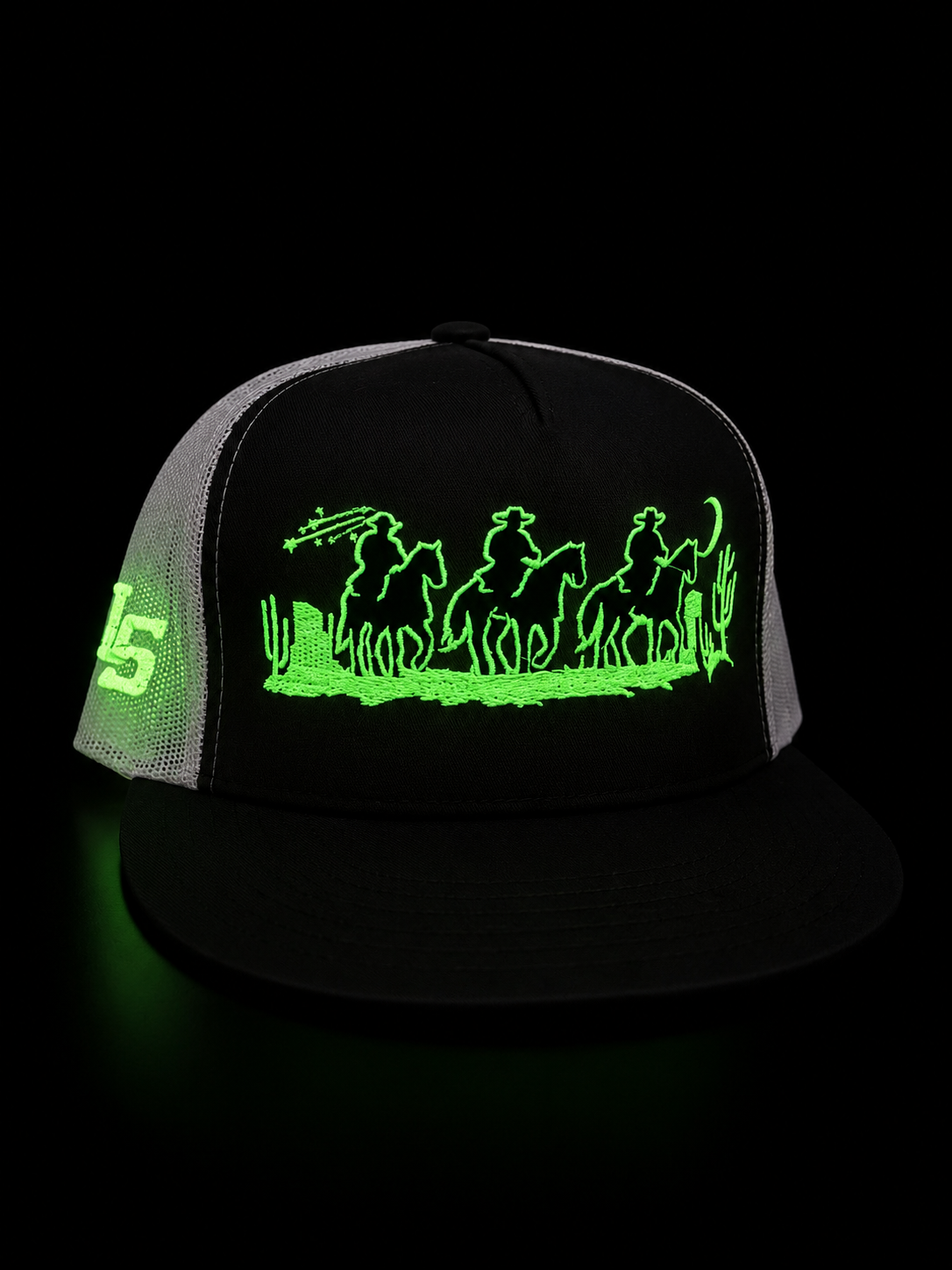 Night West Trucker SnapBack Hat Glow in the Dark
